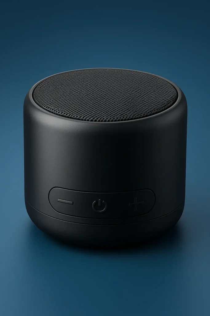 Portable mini Bluetooth speaker with compact design for music on the go