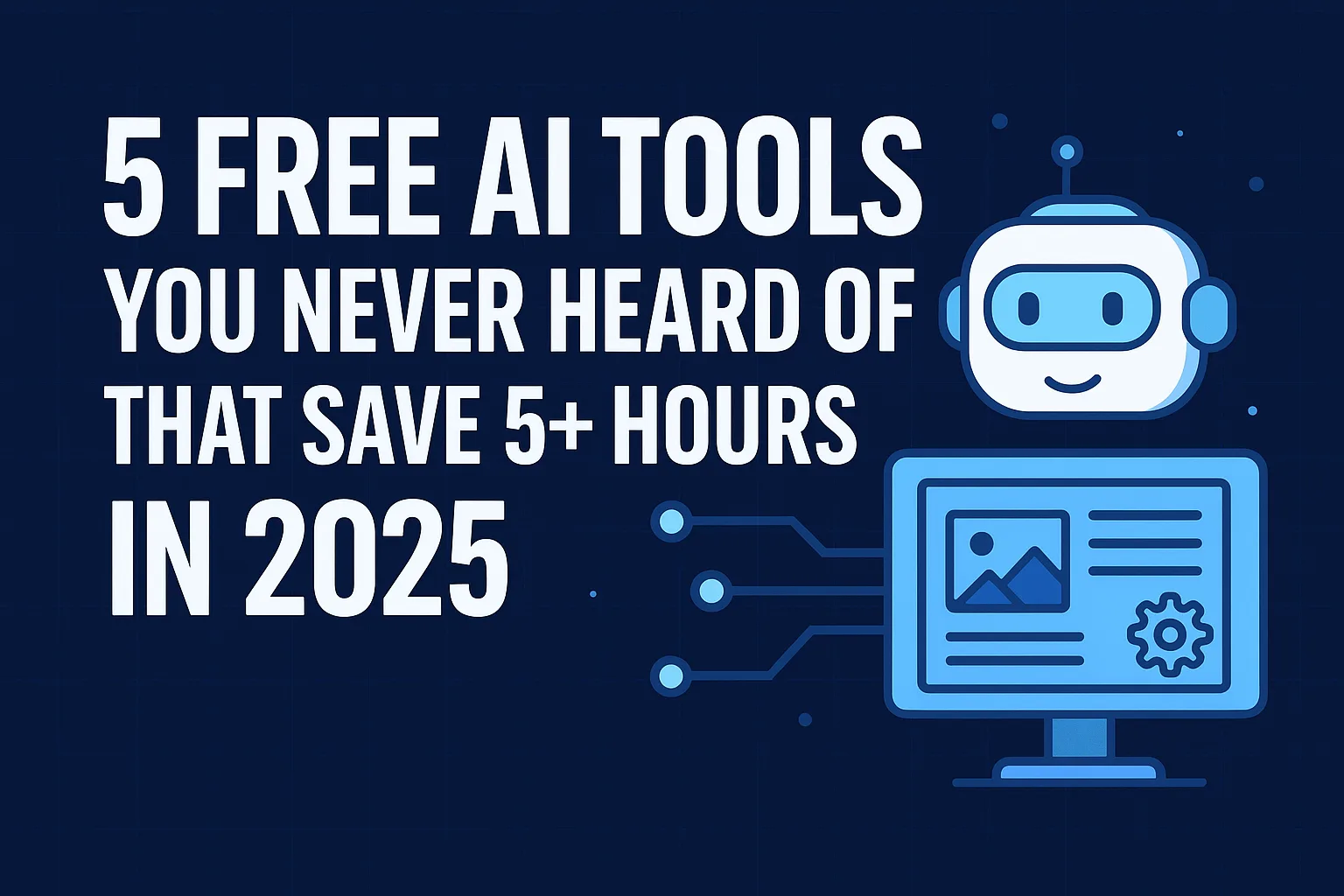 Free AI Tools 2025 cover image for Tech by Devansh