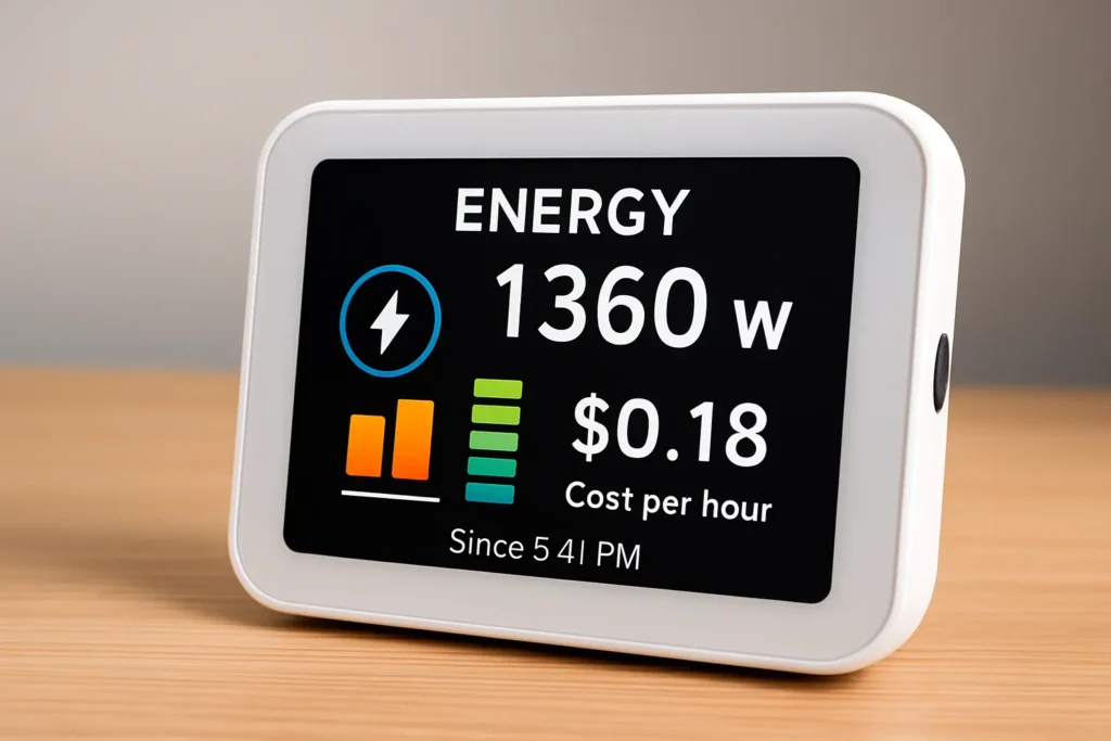 AI energy monitoring device real time energy usage