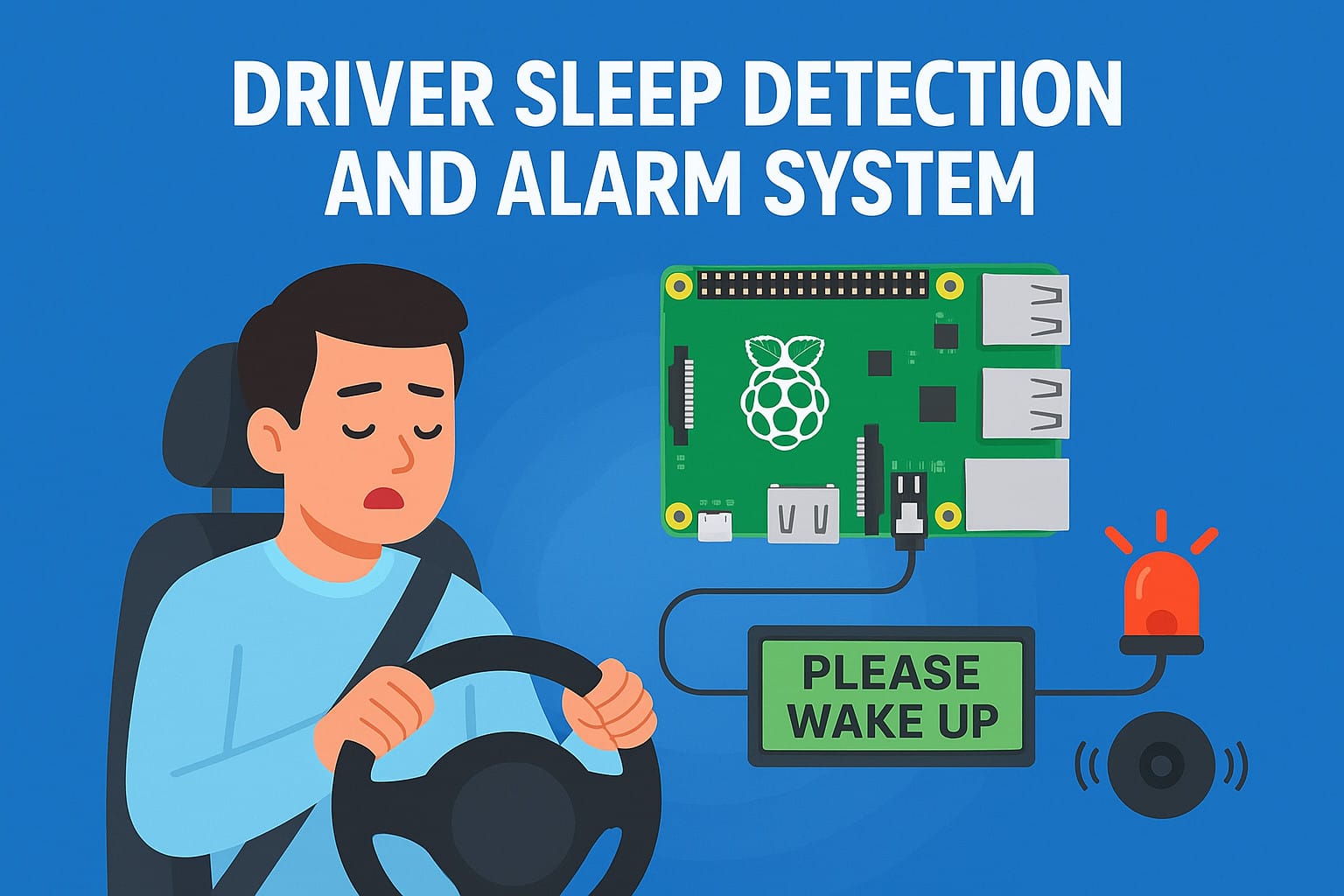 IoT-Based Driver Sleep Detection and Alarm System Using Raspberry Pi