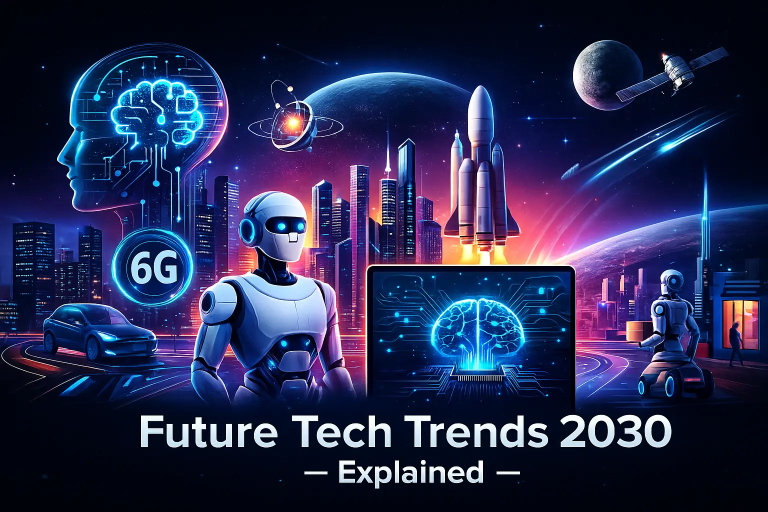 🚀 Future Tech Trends 2030 – Explained