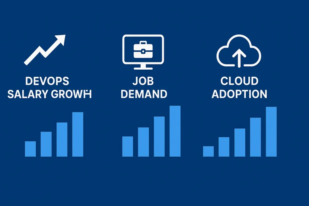 DevOps job demand and salary growth chart for 2026