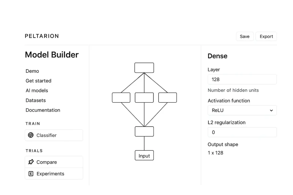 Peltarion-AI-drag-and-drop-model-builder