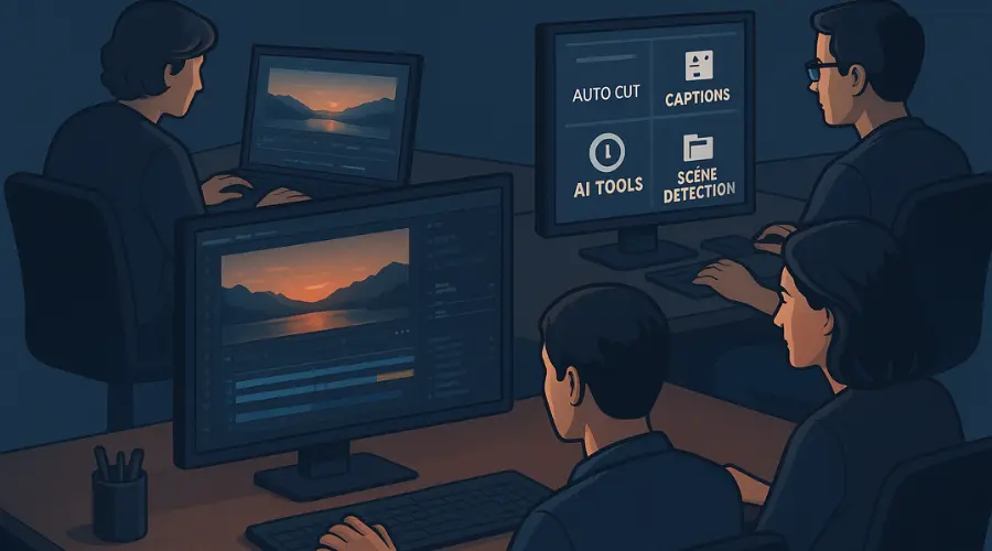 YouTubers using editing teams along with AI tools in 2026