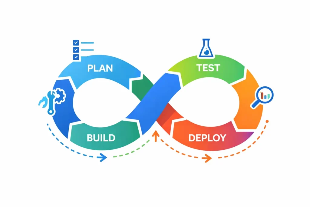 simple-DevOps-lifecycle-diagram-showing-continuous-development-and-operations-workflow