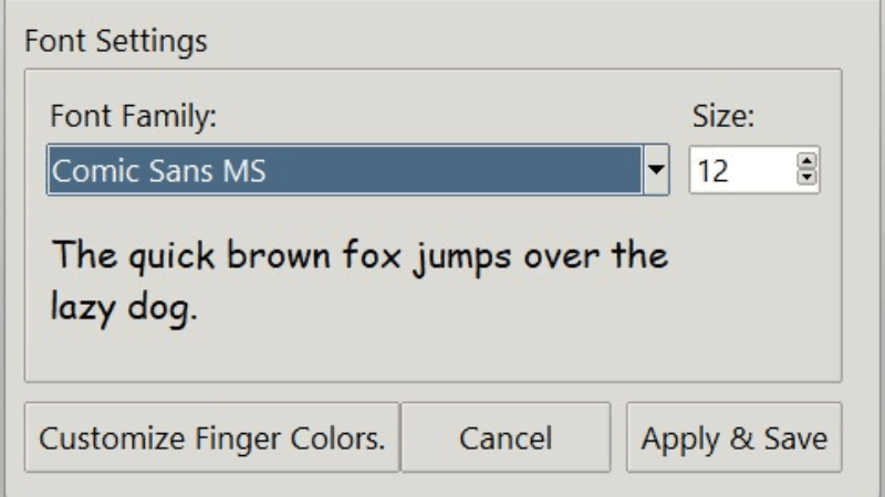 Change-font-style-and-size