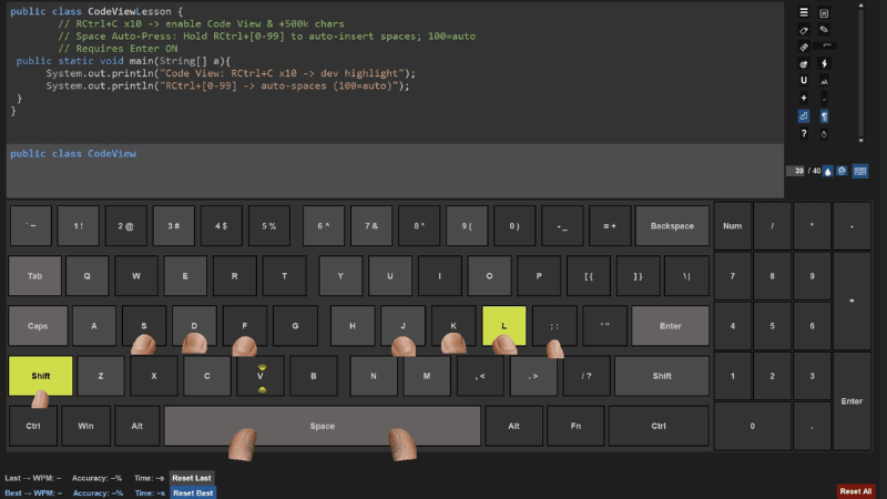 Typing-tutor-for-developers-with-dark-mode