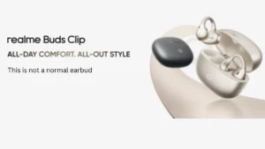 realme Buds Clip open ear wireless earbuds design with clip style fit