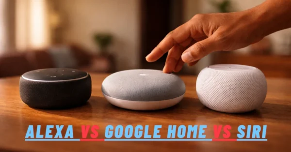 Alexa vs Google Home vs Siri comparison 2026 — three smart speakers side by side