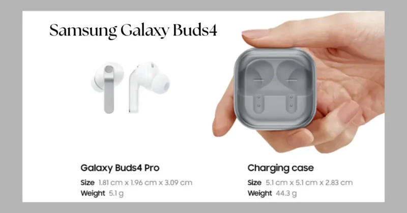samsung galaxy buds4 charging and battery life
