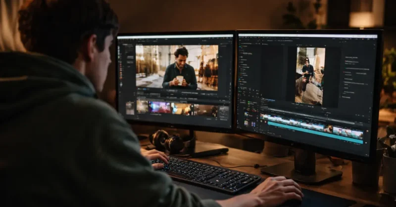 Opus Clip AI tool showing virality score while repurposing a YouTube video into Instagram Reels