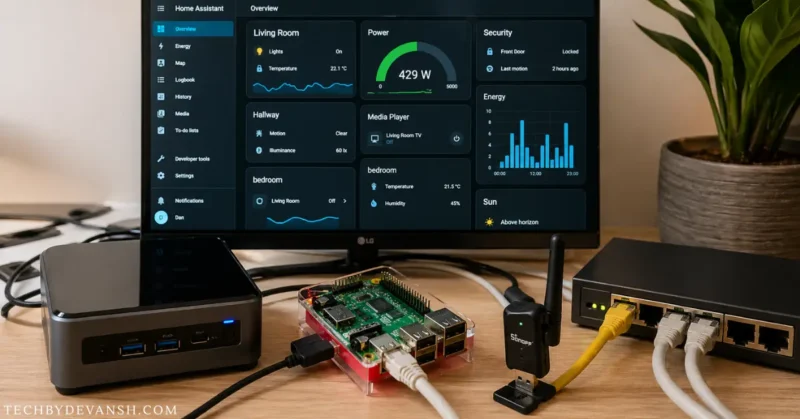 smart home hub without cloud using home assistant