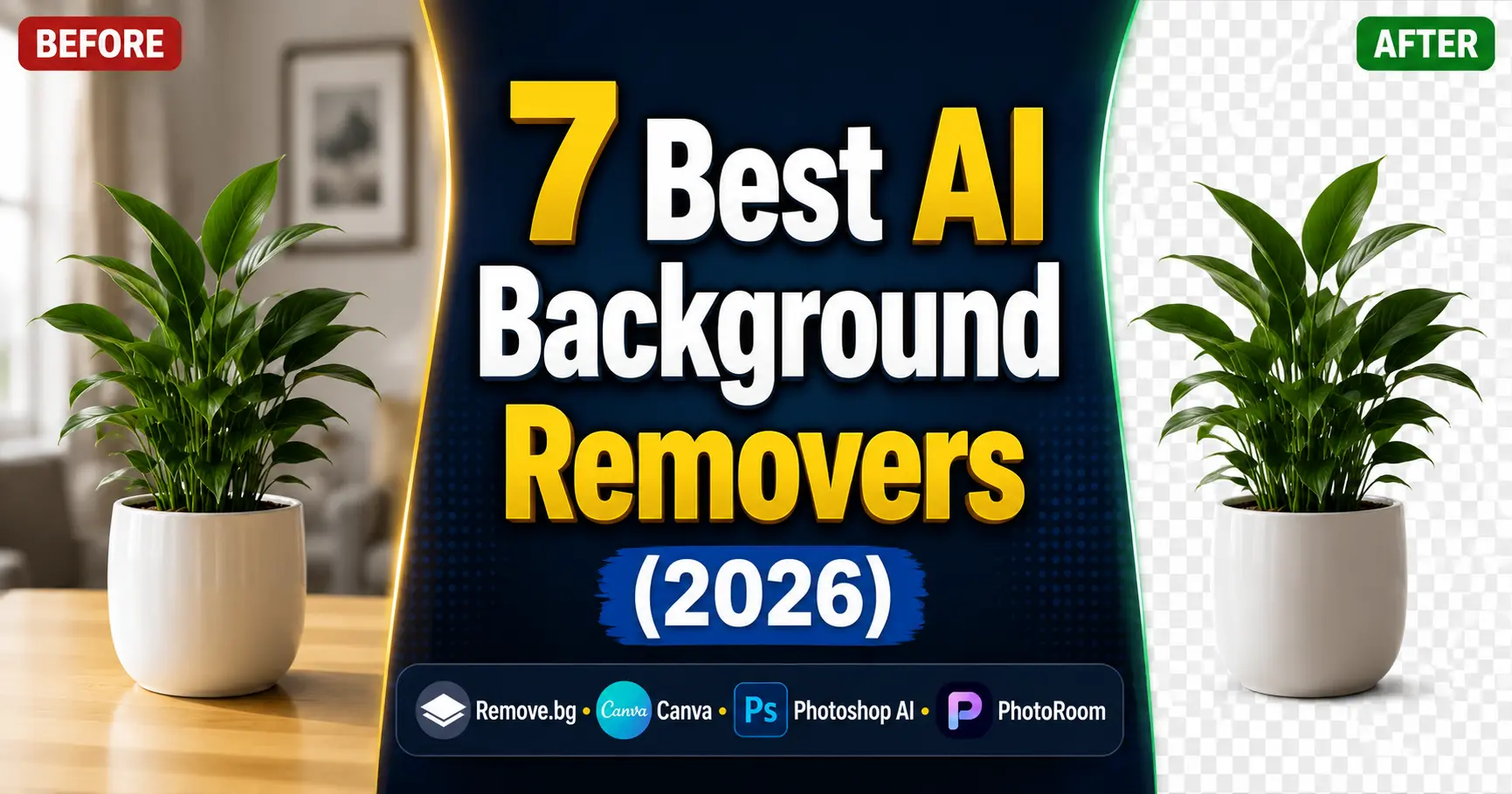 7 Best AI Tools for Removing Backgrounds in 2026 (Tested)