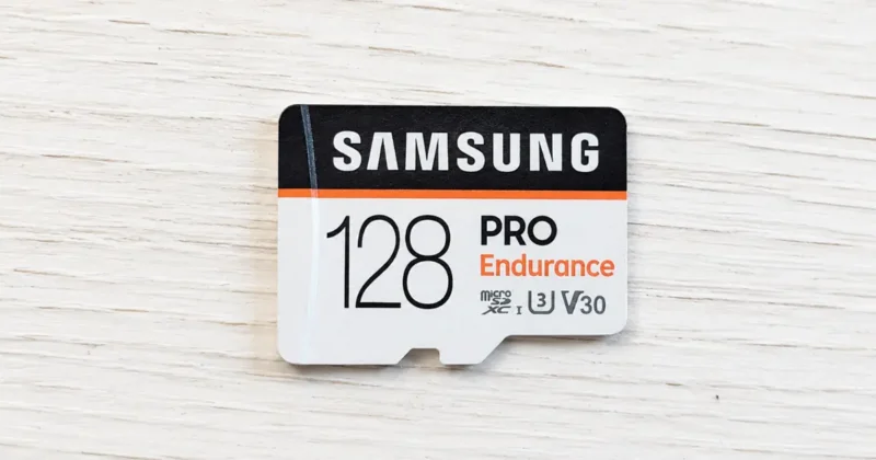 endurance rated microSD card for smart doorbell continuous recording Samsung SanDisk