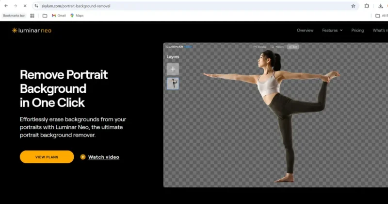 Luminar Neo AI background removal for photographers