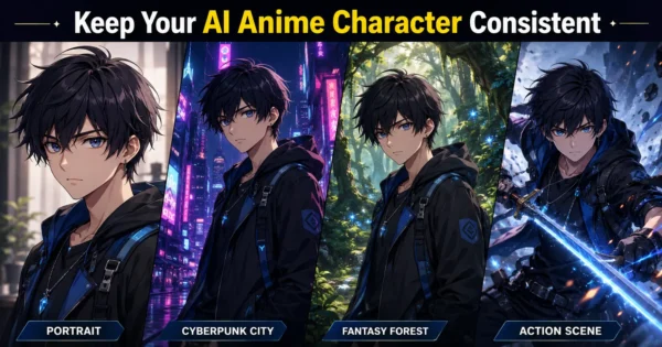 How to keep AI anime characters consistent across different scenes