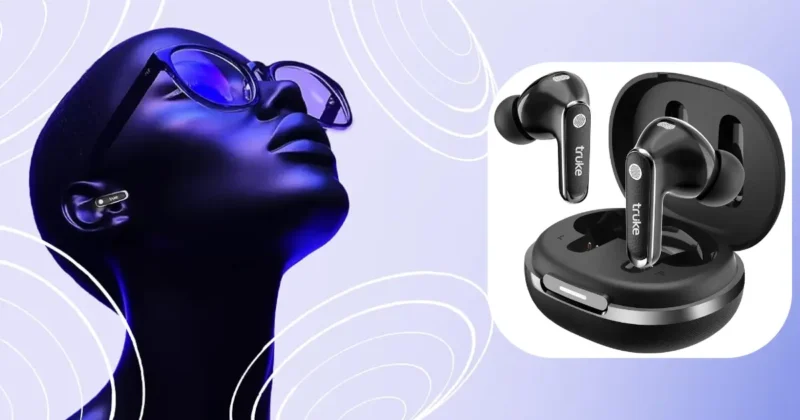 Truke Mega 12 TWS earbuds with charging case